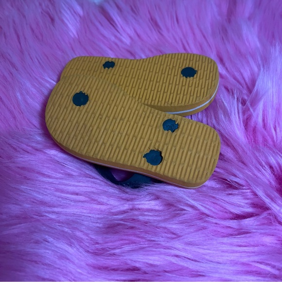 Havaianas Unisex-Child Baby's Brazil Logo Sandal Yellow Flip-Flop - Picture 3 of 4